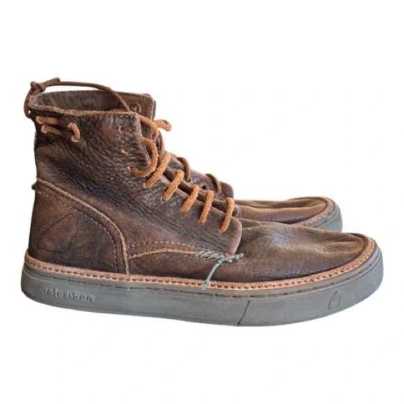 SATORISAN Men's Hida Spitfire Stone
Brown Shabby Leather Boot. - Picture 7 of 13